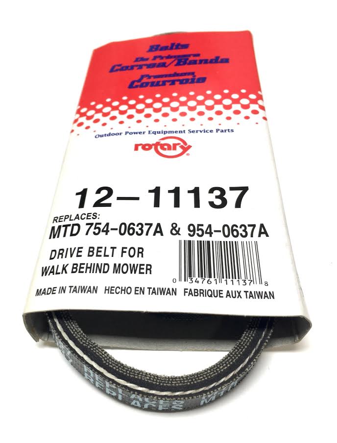754-0637, 954-0637, 754-04101, 954-04101, 754-04082 MTD, Cub Cadet 3/8" X 31-1/4" Belt