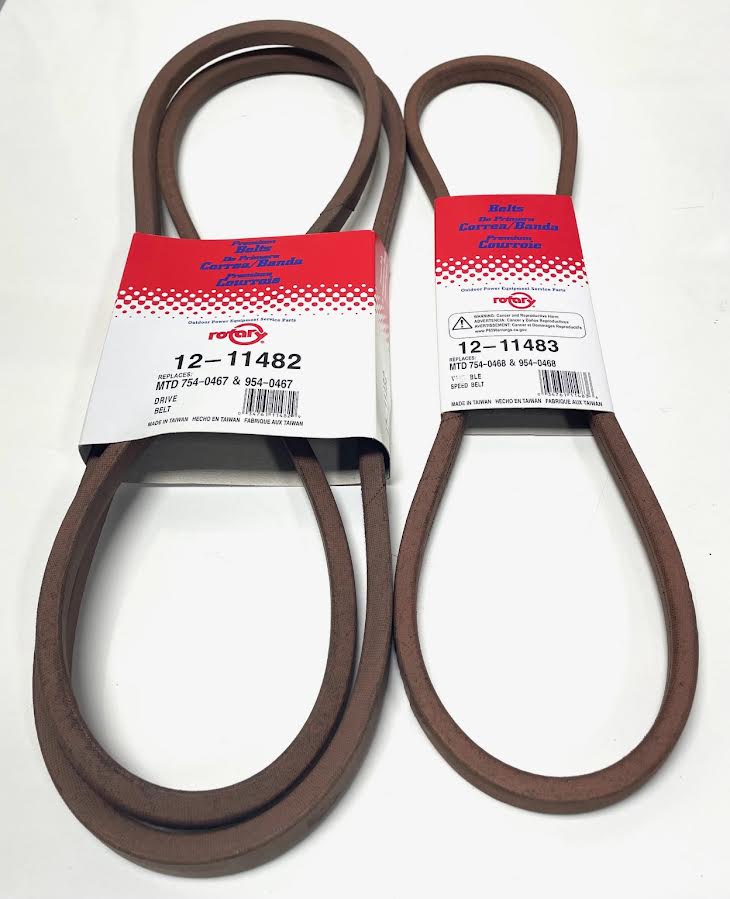 Set of 2, Both Variable Speed Belts Compatible With 754-0467, 754-0468, 954-0467, 954-0468, 7540467, 9540467