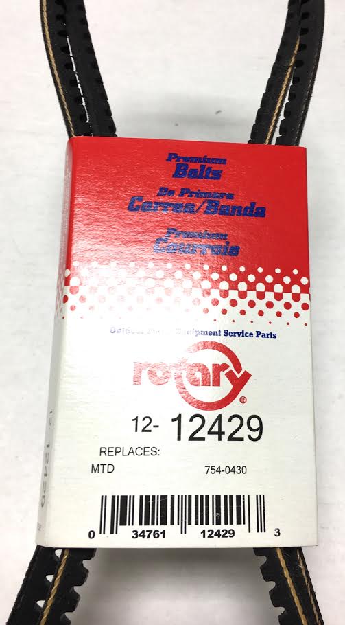 3/8" X 35" Set of 2 Cogged Snow Thrower Belts for MTD 754-0430, 754-0430A, 754-0430B,  954-0430, 954-0430A, 954-0430B - Image 4