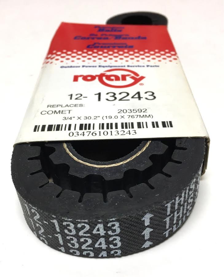 3/4" x 30-1/4" Replacement Go Cart Cogged Belt, Comet 203592, 203592A, B, C
