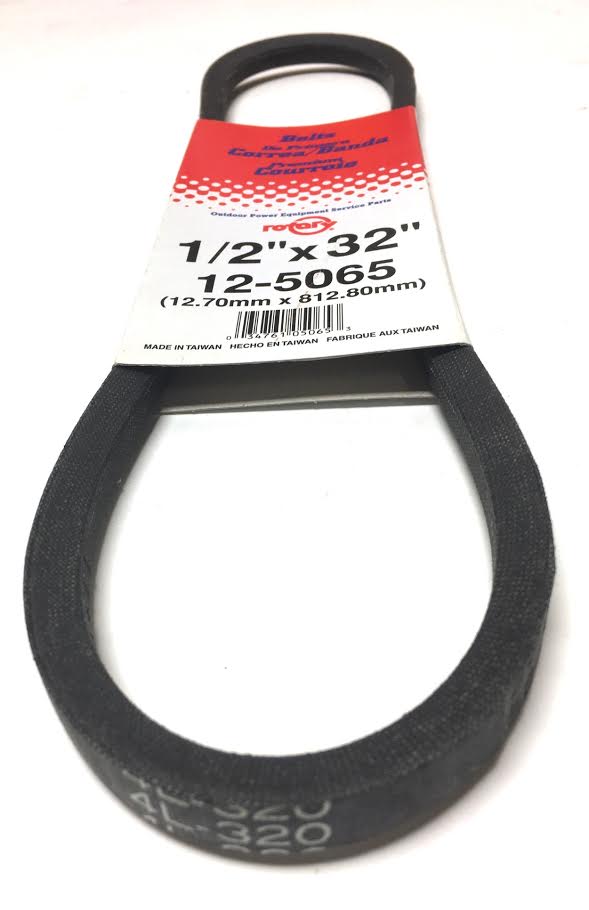 1/2" X 32" Snow Blower Belt For Ariens 72056, 07205600, 72109, 07210900 MTD 754-0104, 754-0177 John Deere M128825, M45681, M81037