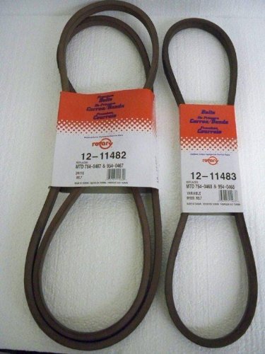 Set of 2, Both Variable Speed Belts Compatible With 754-0467, 754-0468, 954-0467, 954-0468, 7540467, 9540467 - Image 3