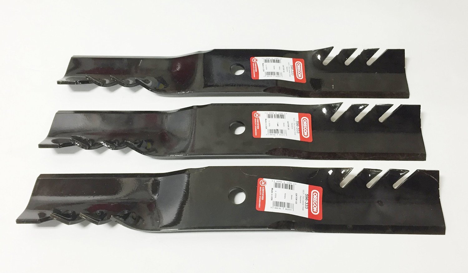 Set of 3, G5 3-In-1 Mulching Blades Compatible With MTD Cub Cadet 742-3013, 759-3857, 759-3820, Or 759-3841. Made in USA - Image 2