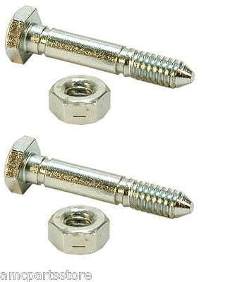 Set of 2 Shear Pins & Nuts for Ariens 05907100, 510016, 51001600, 532005, 53200500, 59071, 5907100 - Image 2