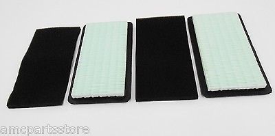 Set of 2 Air Filters & 2 Pre-Filters For Honda Air Filter 17211-Z0A-013, 17211-ZOA-013, Pre-Filter 17211-ZOA-810, 17218-Z0A-810, 17218-Z0A-000.