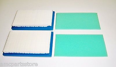 2 Air Filters & 2 Pre-Filters Compatible With: Generac Air Filter 78601, 078601, 78601GS, 178601GS, 078601GS. Pre-Filter 78602, 078602