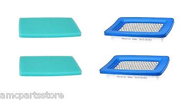 Set of 2 Air Filters & 2 Pre-Filters Compatible With: Echo Air Filter A226000410 or A226000600, Pre-Filter A226000480