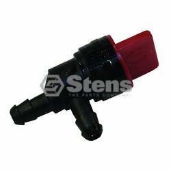Vannes D'arrêt Carburant à 90° - Remplacement Pour Tondeuse | Lot De 2 Vannes + 4 Clips, Résistant à La Rouille