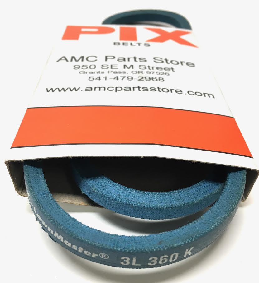 3/8" X 36" Blue Snow Blower Belt 3L360 Made w/ Kevlar 72131 07213100 07200114 M126989 754-0168 - Image 3