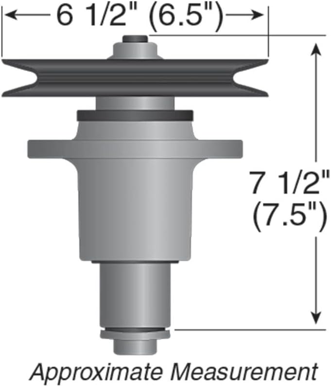 2 Spindle Assemblies W/ Pulleys (6-1/2" OD) for Exmark 103-3200 103-8075 - Image 2