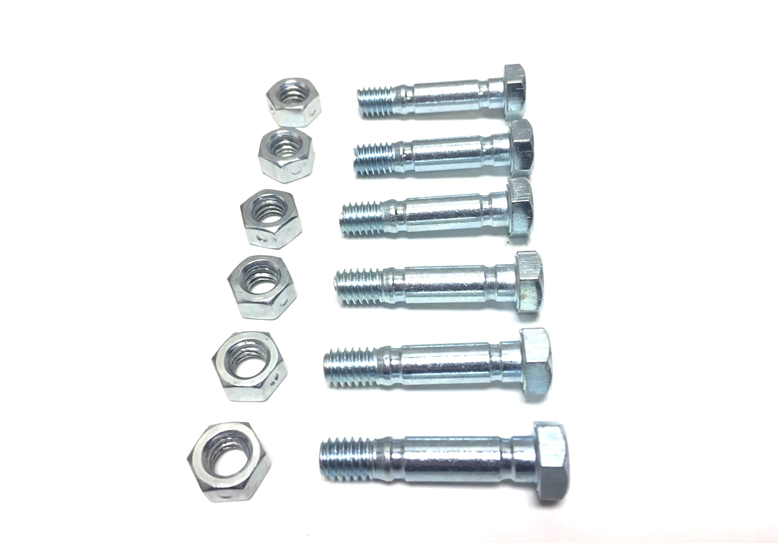 thumbnail image 2 of 5-Pack Shear Bolt & Nut Set By The ROP Shop – Replaces MTD 710-0890A, Oregon 80-743 2 of 3