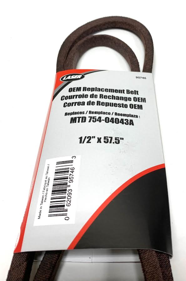 1/2″ X 57.5″ Belt Made With Kevlar for MTD Cub Cadet 754-04043, 754-04043A, 754-04043B, 954-04043, 954-04043A, 954-04043B - Image 2
