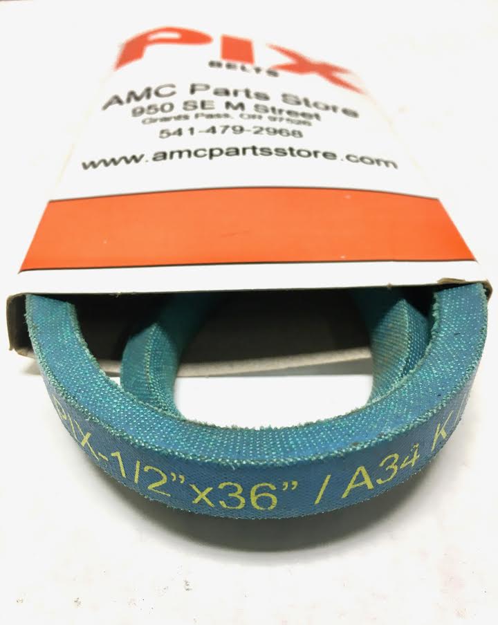 1/2" X 36" Blue Made with Kevlar Belt, Compatible with Ariens 07200005, 72065, 72083, 72143, 72089. Also Simplicity 1717393SM, 1716996SM