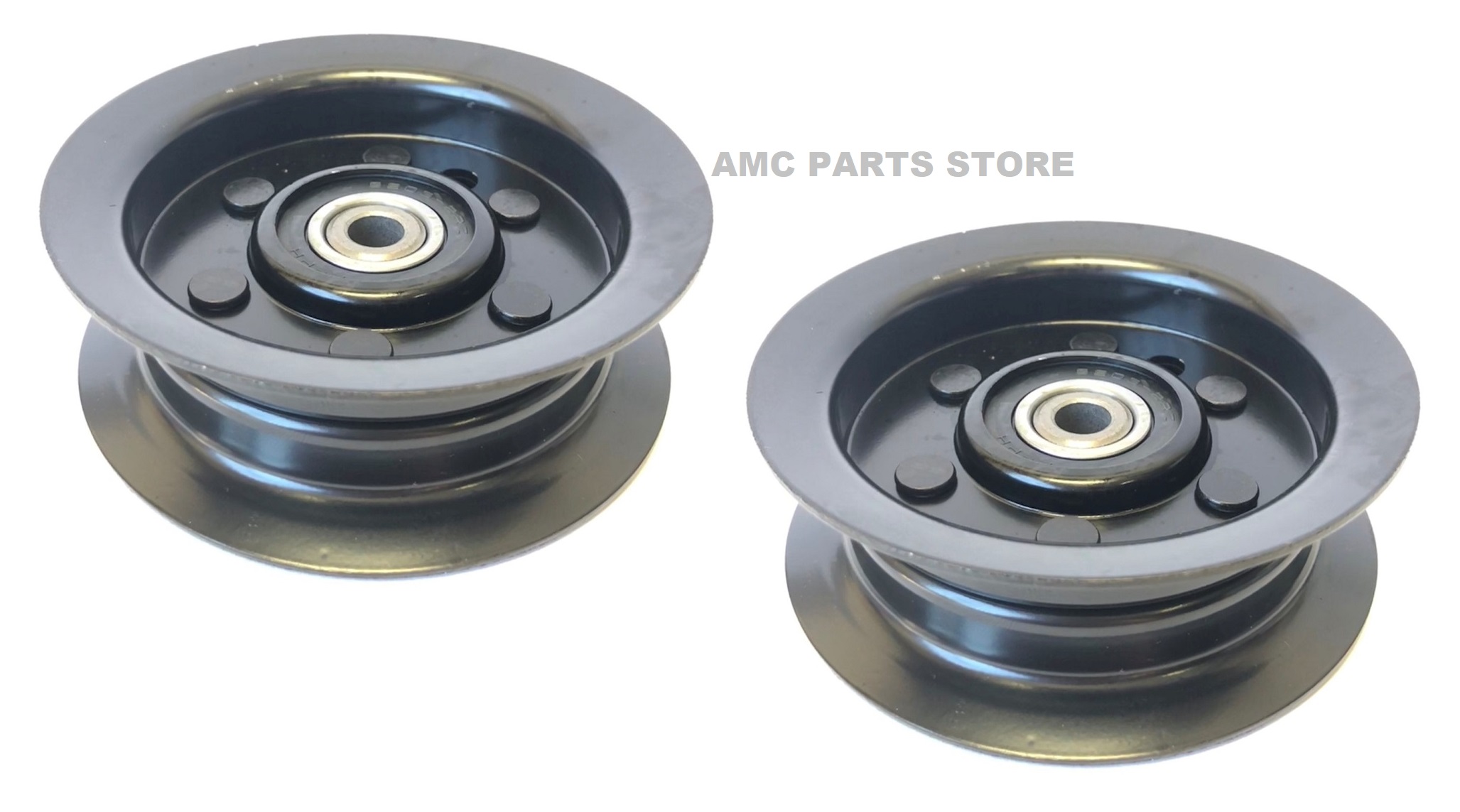 AMC Parts Store Set of 2, Heavy Duty Flat Idler Pulley For Exmark 106-2175 Toro 132-9420, Toro Commercial 106-2175 Lawn Boy 106-2175 - Image 2