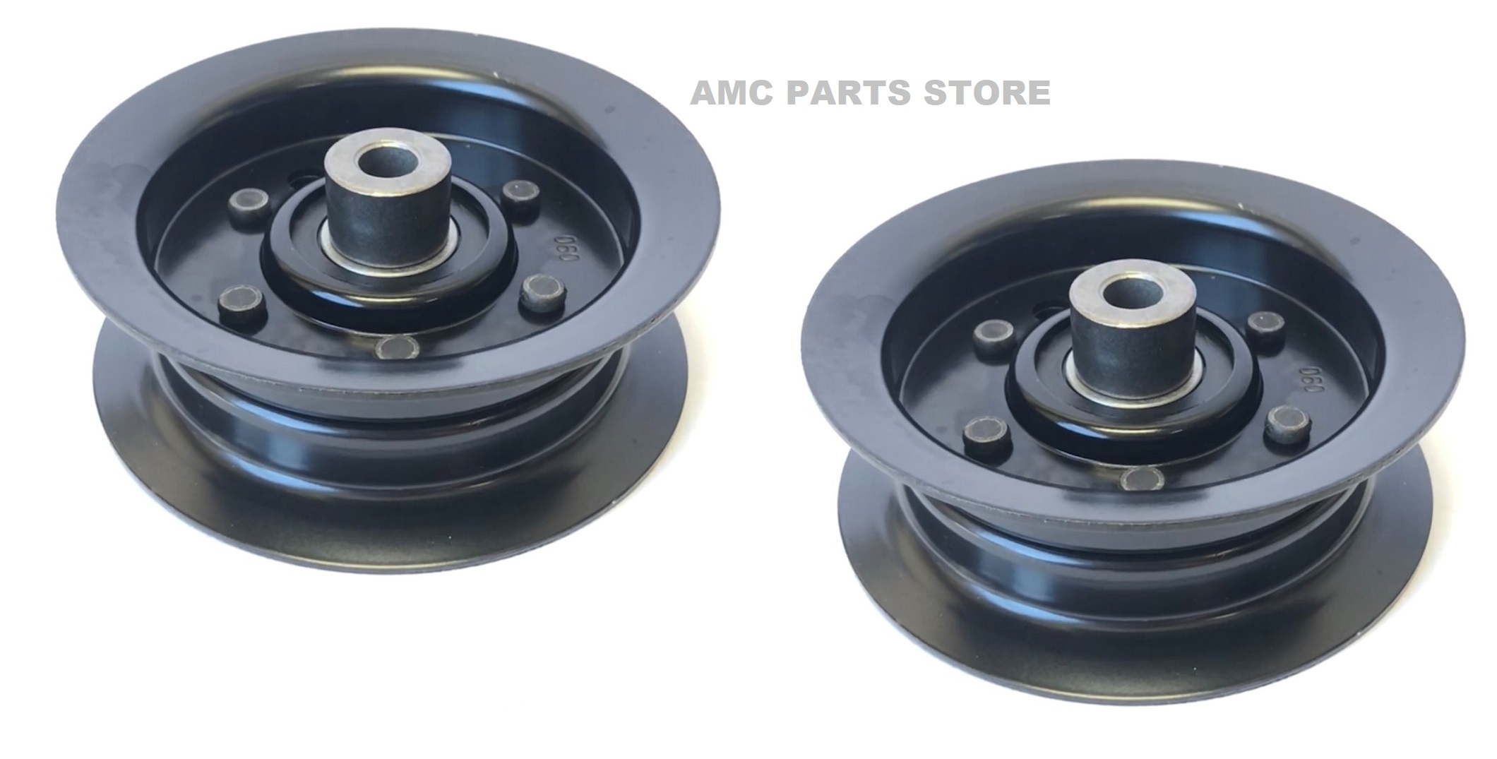 AMC Parts Store Set of 2, Heavy Duty Flat Idler Pulley For Exmark 106-2175 Toro 132-9420, Toro Commercial 106-2175 Lawn Boy 106-2175