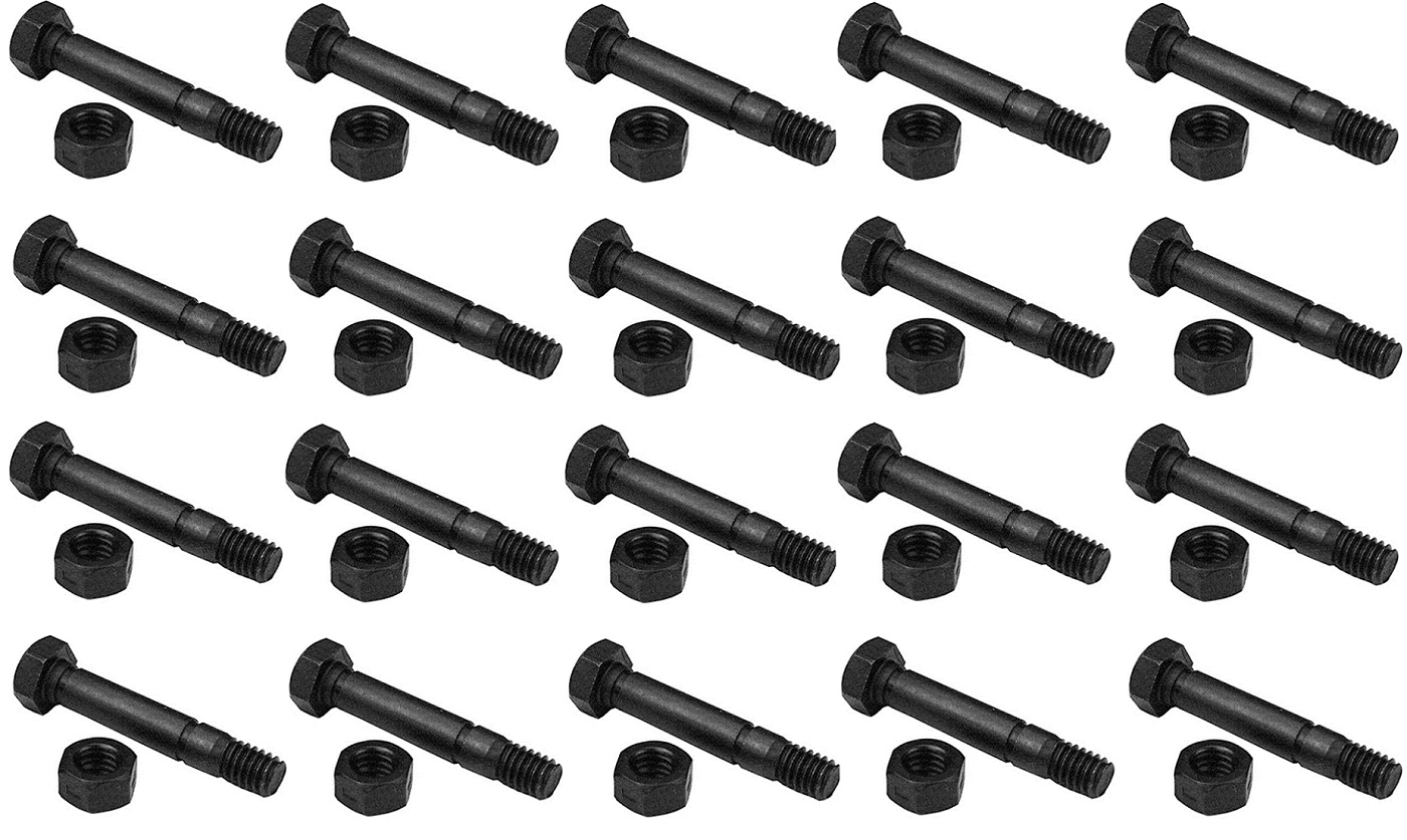Set of 20 Shear Pins & Nuts for Ariens 52100100 OD 5/16″, 2″ Length