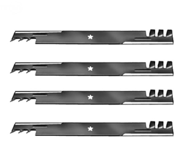 4 Mulching Blades (2 sets) Compatible With the 403107, 405380, 23" blade on newer Craftsman, Poulan, Husqvarna, 46" decks.