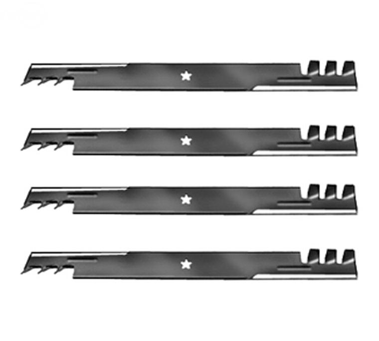 4 Mulching Blades (2 sets) Compatible With the 403107, 405380, 23" blade on newer Craftsman, Poulan, Husqvarna, 46" decks.