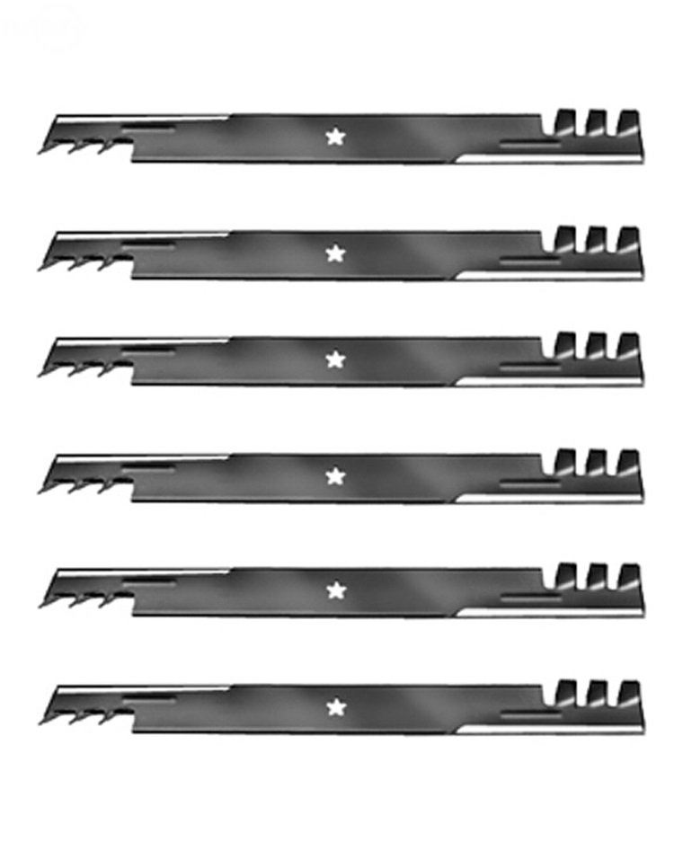 6 Mulching 23" Blades (3 sets) Compatible with the 403107, 405380, blade on newer Craftsman, Poulan, Husqvarna, 46" decks.