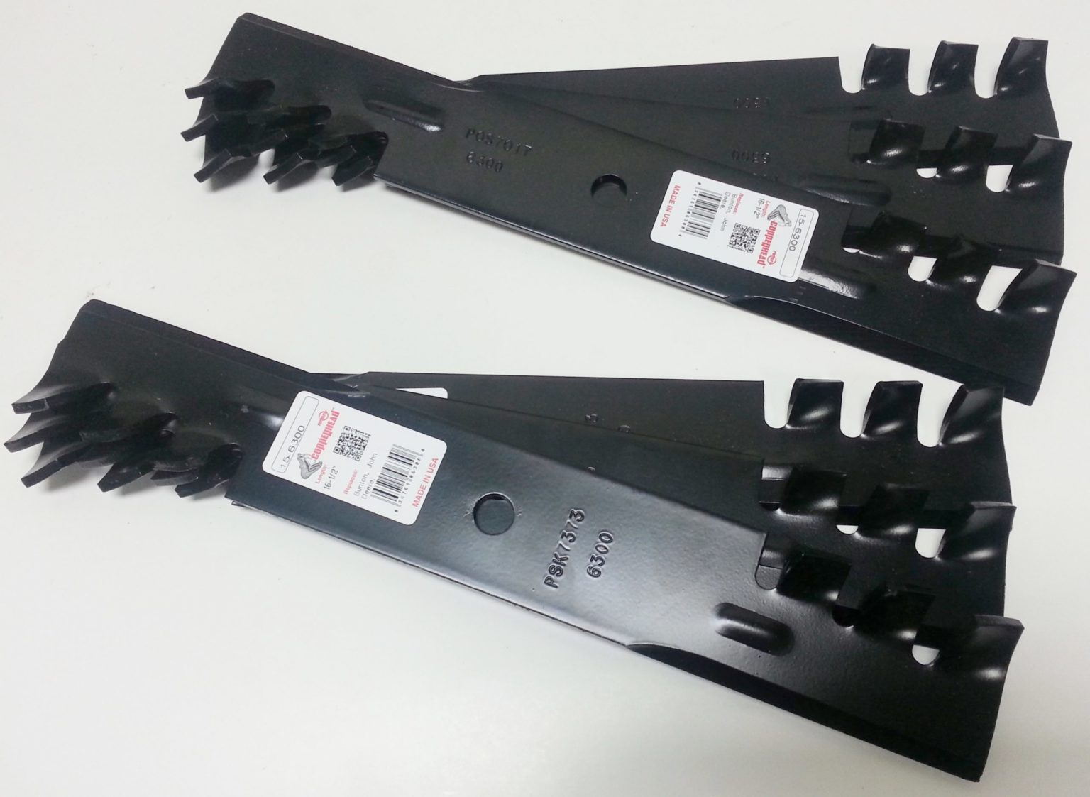 Set of 6 Blades Compatible with Scag, John Deere 482461, 481706, 482877 AMC Parts Store