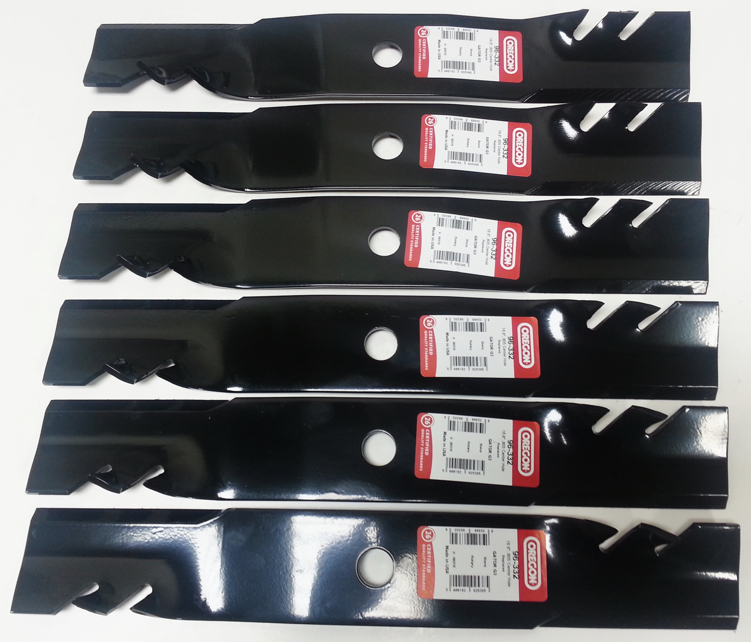 Set of 6 Gator 3In1 Mulching Blades Compatible with John Deere
