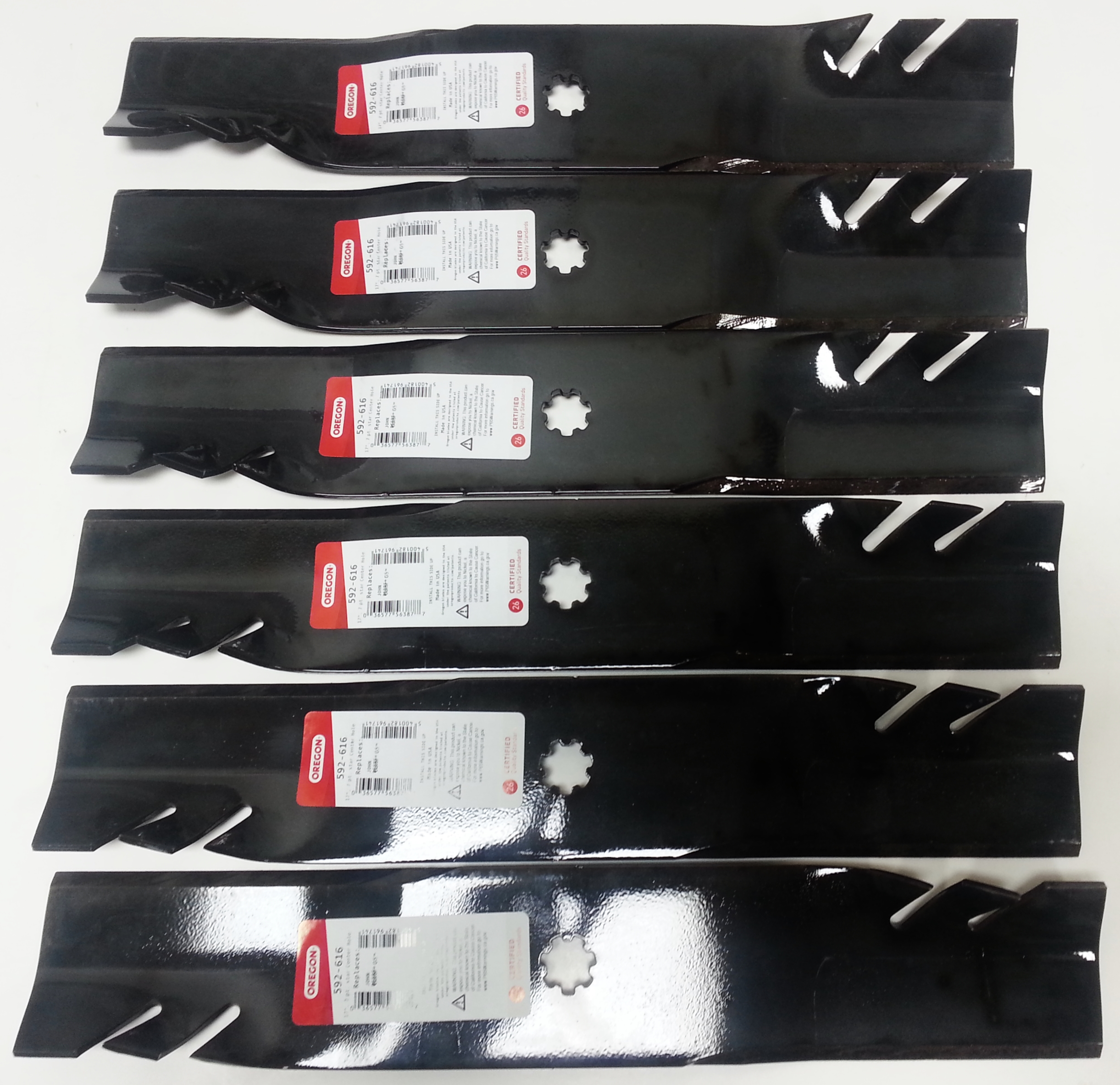 Set of 6 Gator G5 Fusion Blades for John Deere: AM137757, AM141035, GX21784, GY20852. Windsor: 50-2081. 17″
