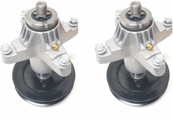 Set of 2 Upgraded Spindles for MTD, Cub Cadet: 618-0671, 918-0671, 618-0671A, 918-0671A, 618-04608A, 918-04608A, 618-0671B & More