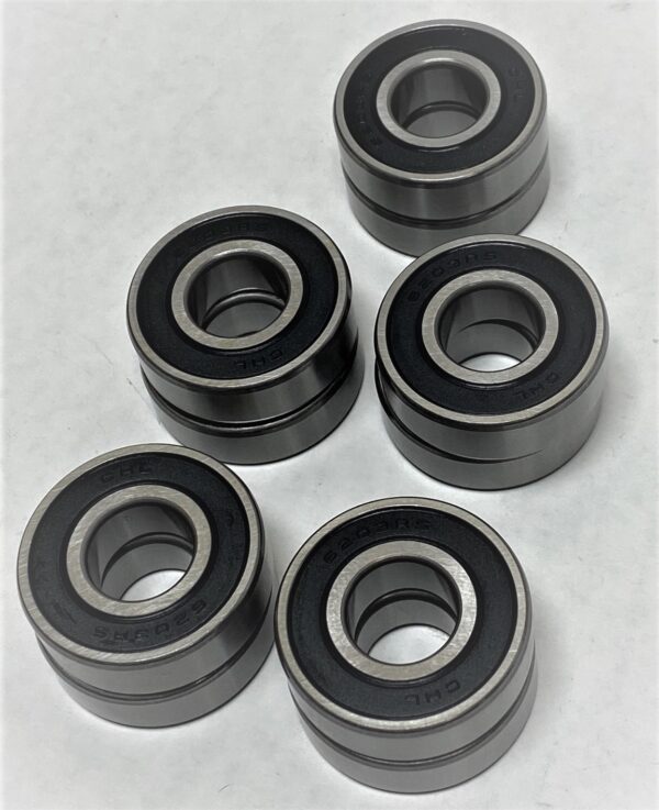 Set of 10 Bearings for John Deere GX20818, GX21510, JD8535 MTD 095406, 706-085336, 741-0124, 741-0124A, 941-0124, 941-0600