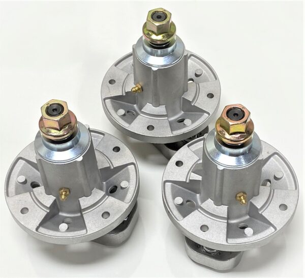 Set of 3 Quality Spindle Assemblies for John Deere GY20050 or GY20785 Models L100, L107, L108, L110, L120, L130