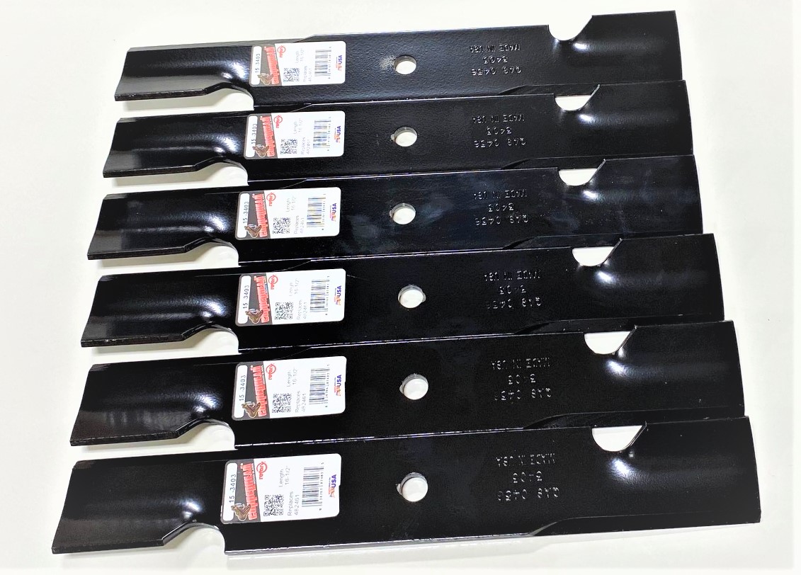 Set Of 6 Mower Blades Compatible With SCAG 48110, A48110, 481706, 482461, 482877