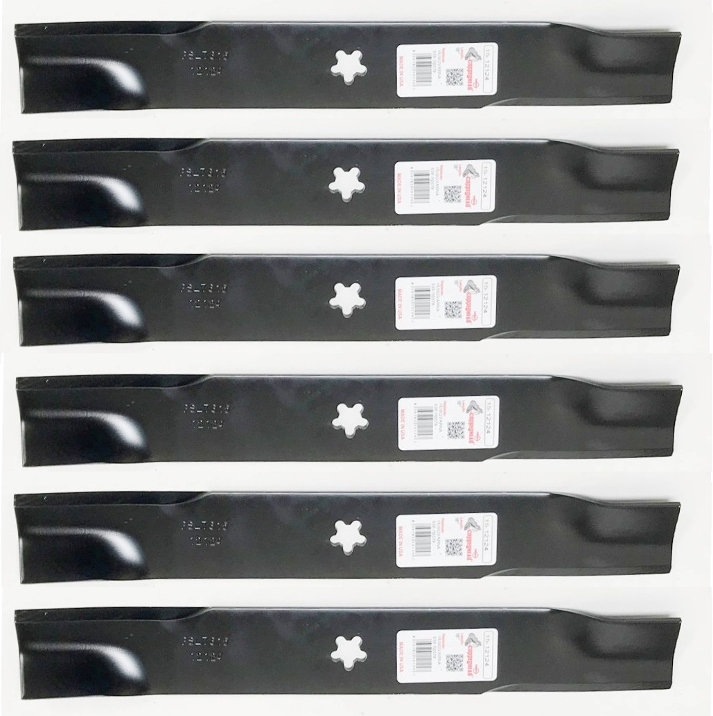 Set Of 6 Blades for HUSQVARNA 539-112079, 539112079, EZ4624, EX4822, EZ5221