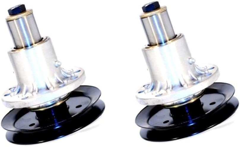 2 Spindle Assemblies W/ Pulleys (6-1/2" OD) for Exmark 103-3200 103-8075 - Image 3