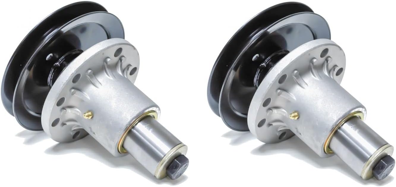 2 Spindle Assemblies W/ Pulleys (6-1/2" OD) for Exmark 103-3200 103-8075